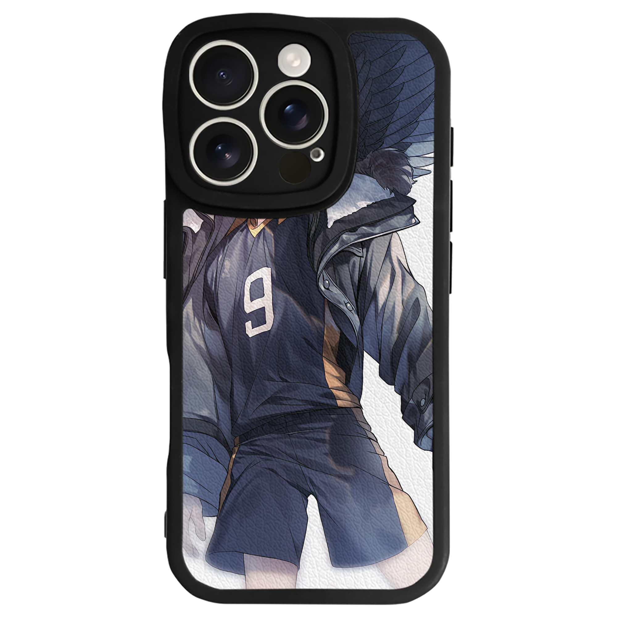 （画像用） ハイキュー!! Haikyu!! 【iPhone 16シリーズ対応】シリコンスマホケース（レザー調） 材質：シリコン